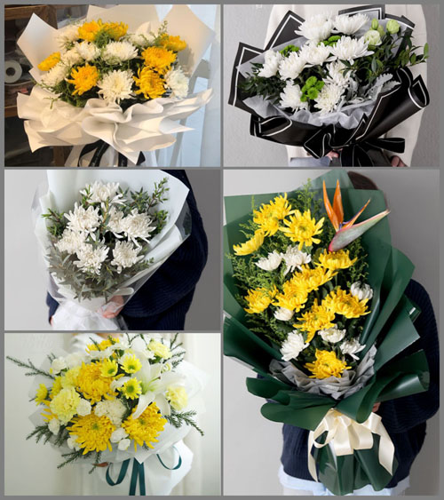 广东揭阳市普宁市里湖镇竹林村白事花束代送